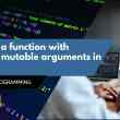 Deﬁning a function with optional mutable arguments in python