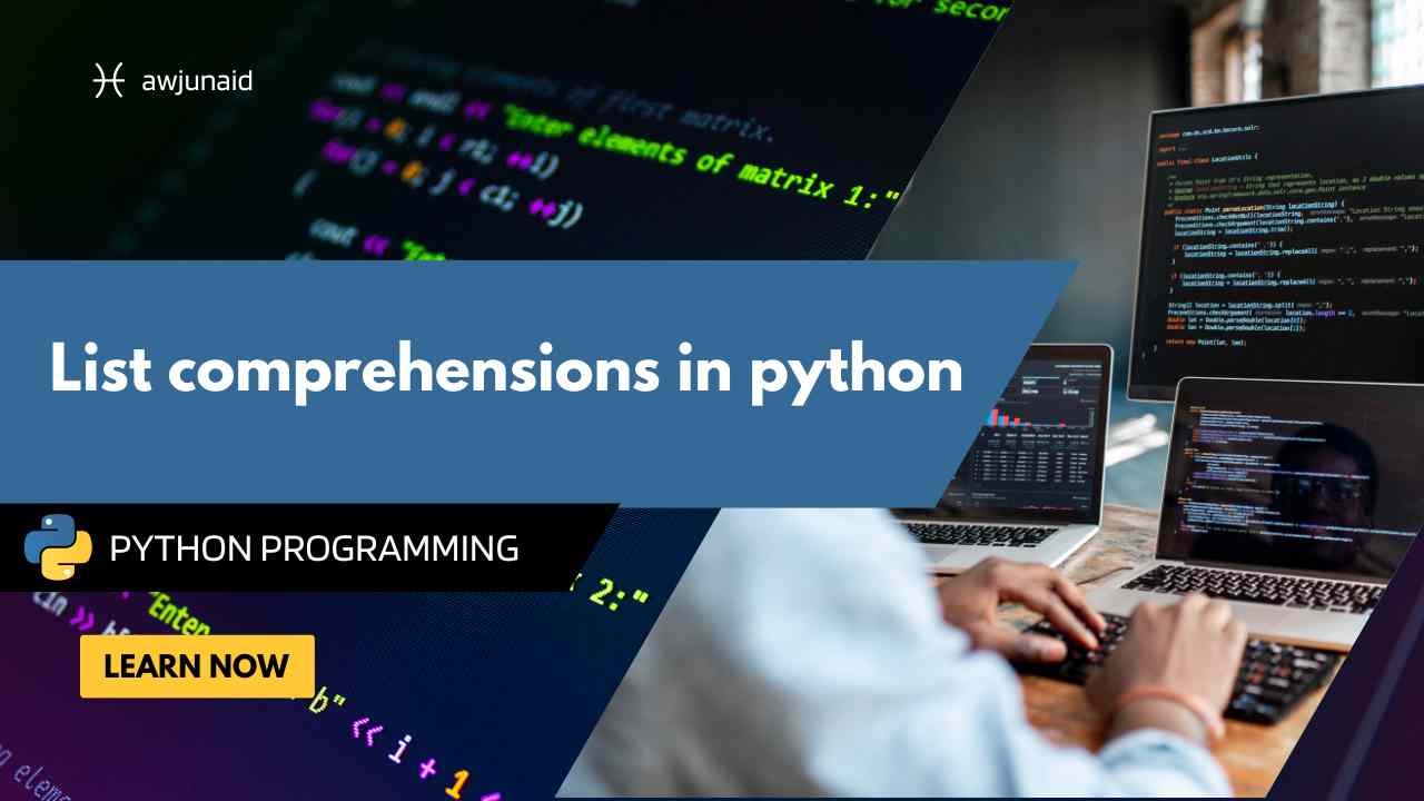 List comprehensions in python
