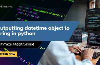 Outputting datetime object to string in python