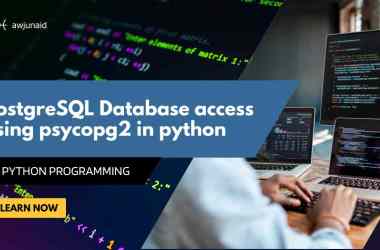 PostgreSQL Database access using psycopg2 in python