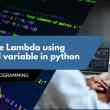 Recursive Lambda using assigned variable in python