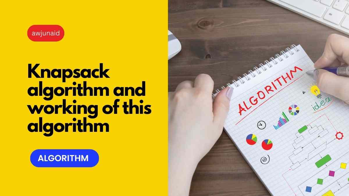 Knapsack algorithm and working of this algorithm.