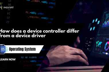 How does a device controller differ from a device driver