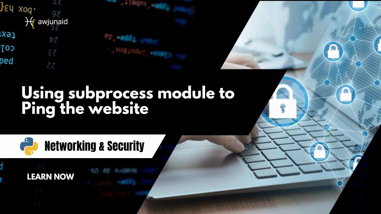 Using subprocess module to Ping the website
