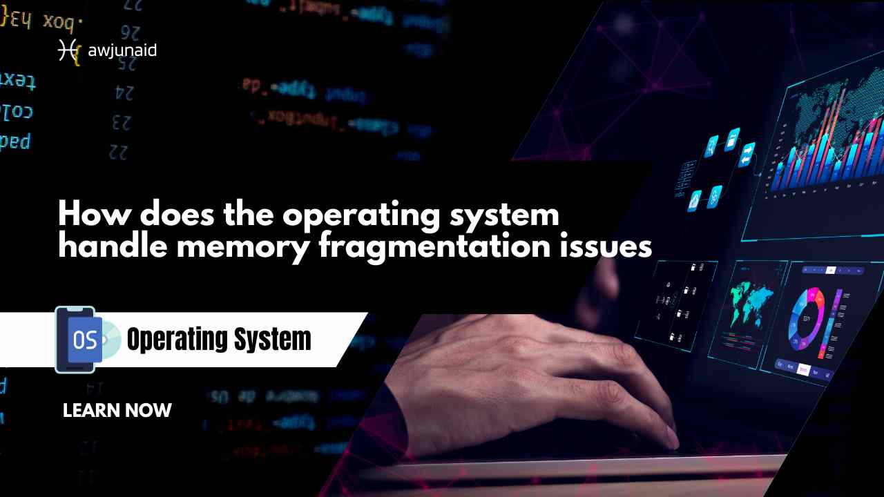 How does the operating system handle memory fragmentation issues