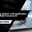 Security in python web application with the flask framework