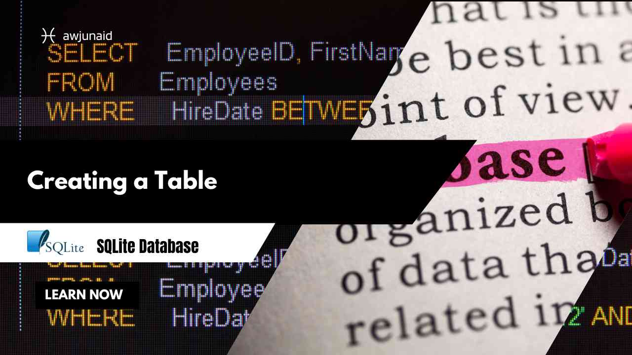 Creating a Table