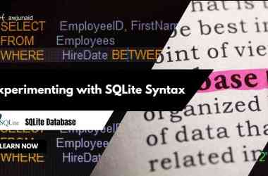 Experimenting with SQLite Syntax