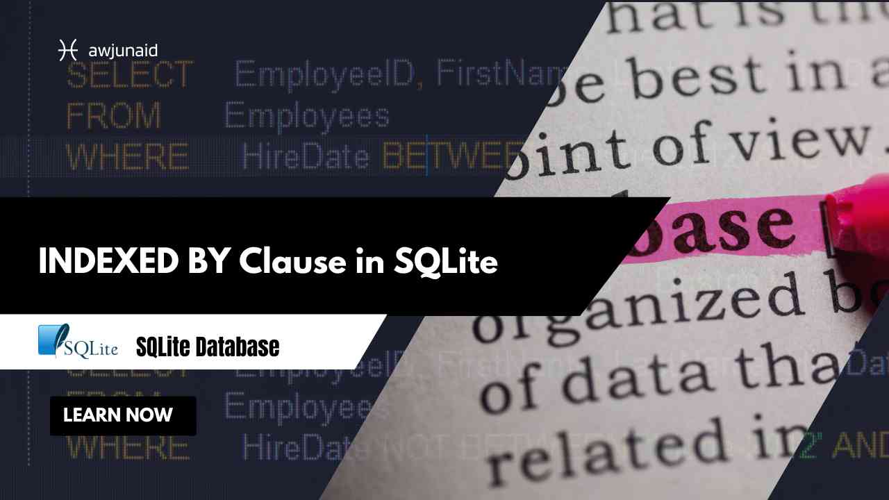 INDEXED BY Clause in SQLite