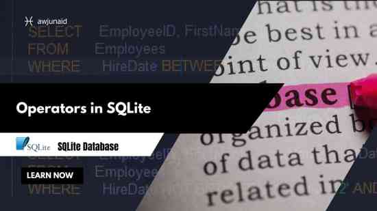 Operators in SQLite