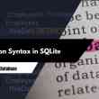 Transaction Syntax in SQLite