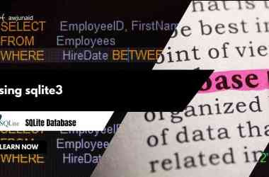 Using sqlite3