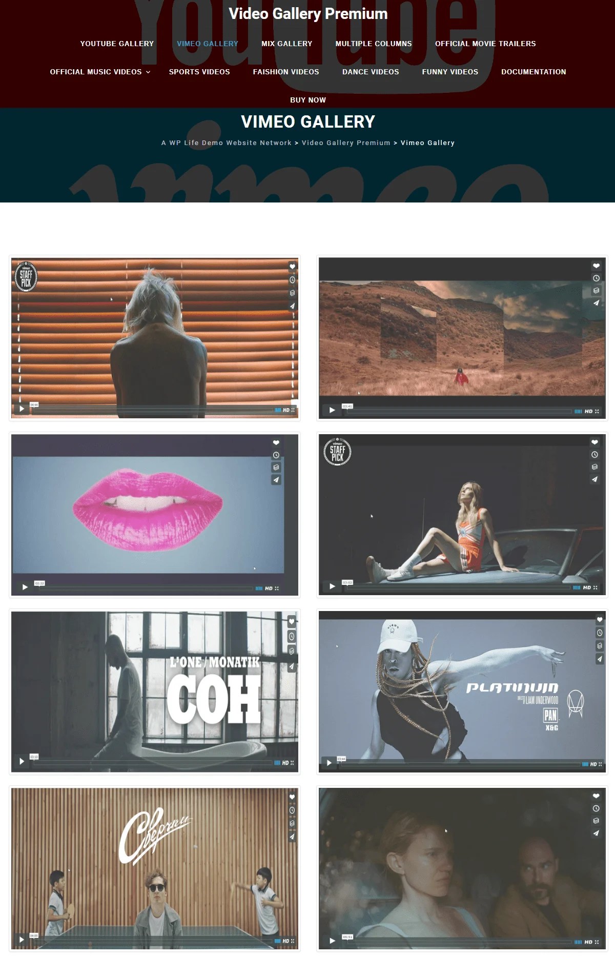 It allows you to sort videos, add filters, show videos inline or in a . Video Gallery WordPress Plugin - A WP Life Plugins & Themes