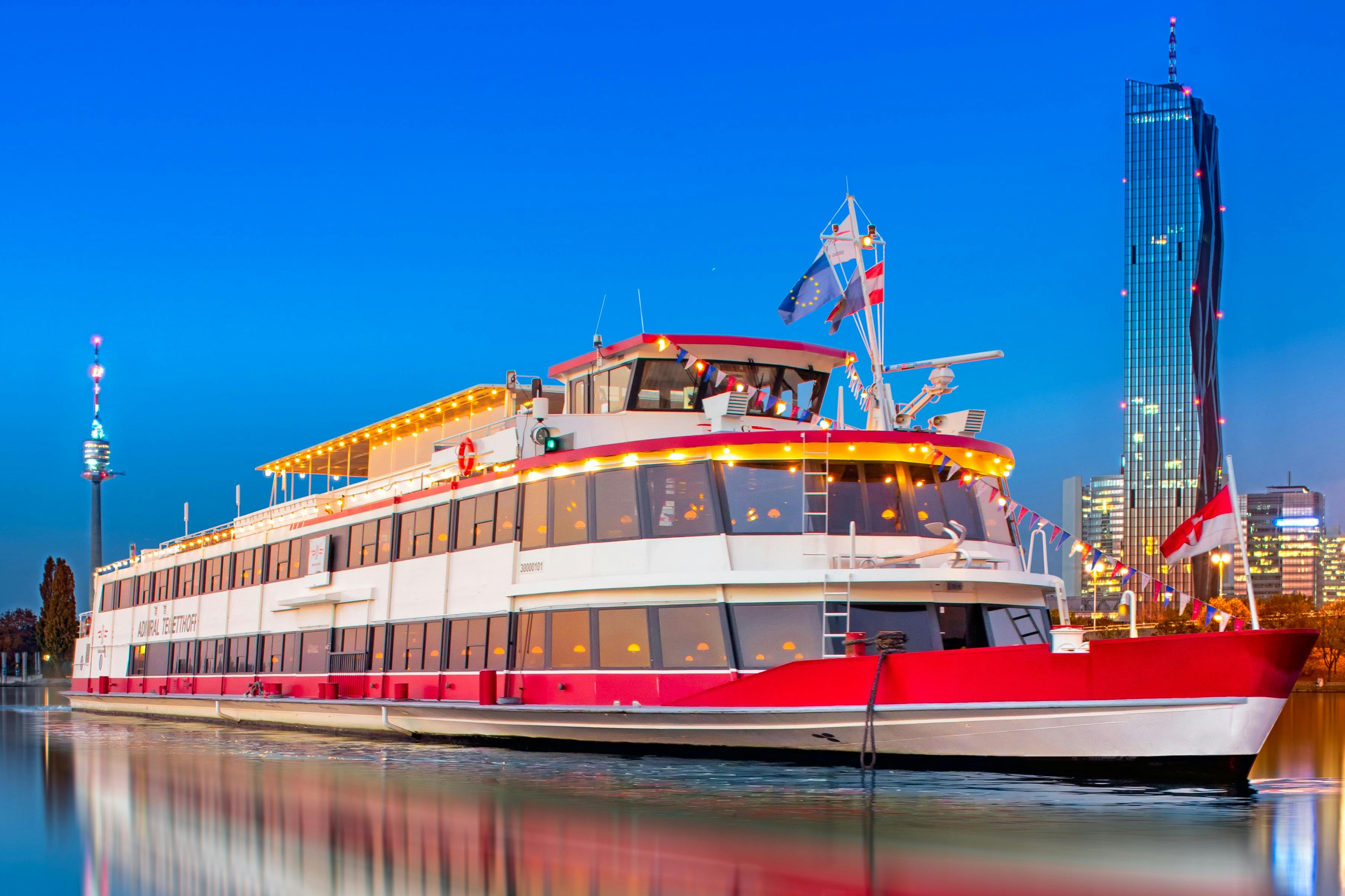 Vienna: Heurigen Cruise with Viennese Songs + Buffet