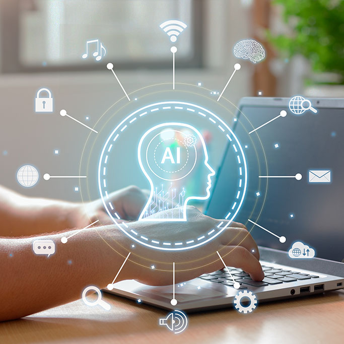 Using the intelligence of a laptop to interact with an artificial intelligence. Innovative automation technology.