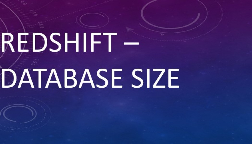 How to get the name of the database in Redshift AWS bytes