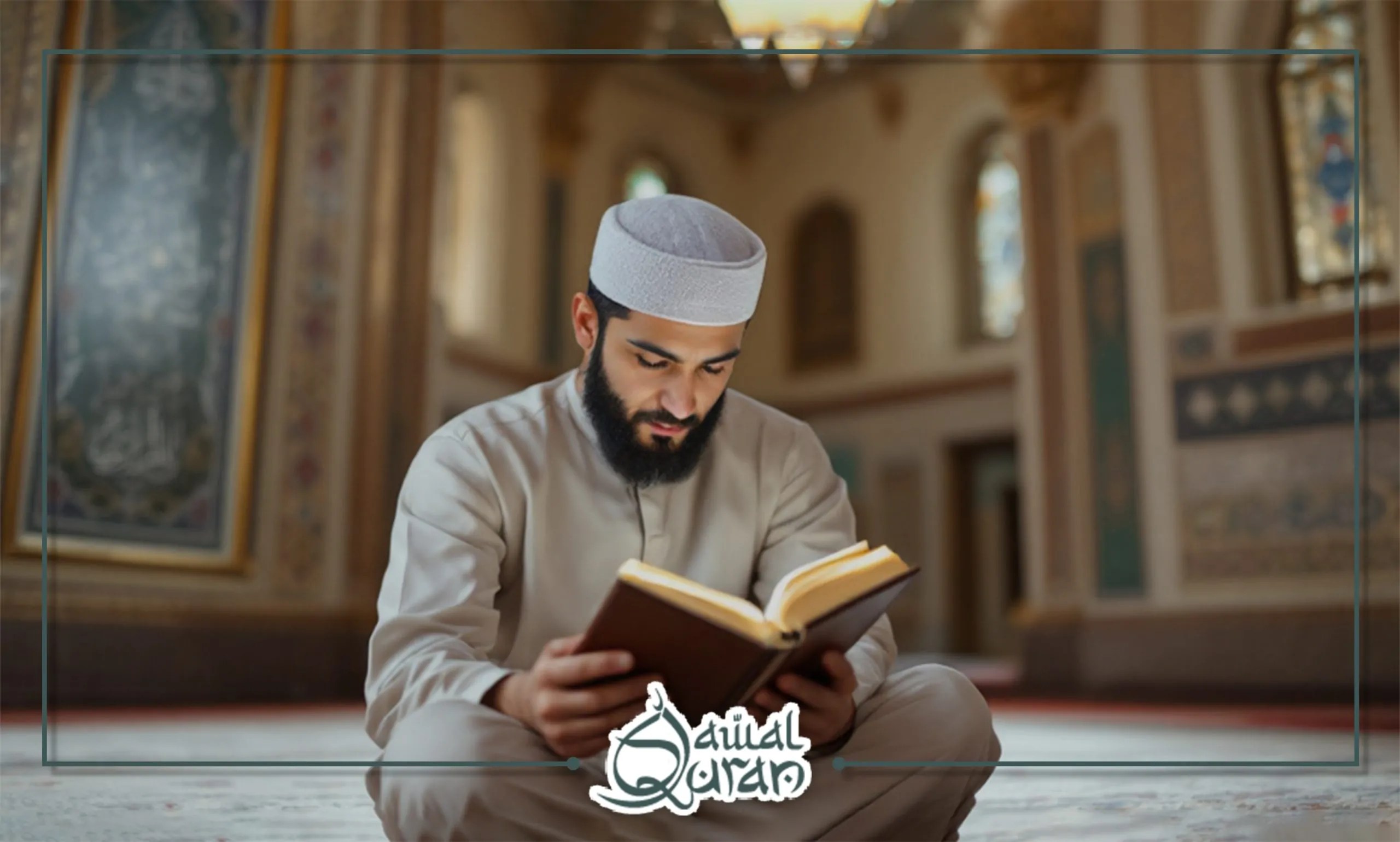 Itikaf Rules - Man reading Quran in mosque