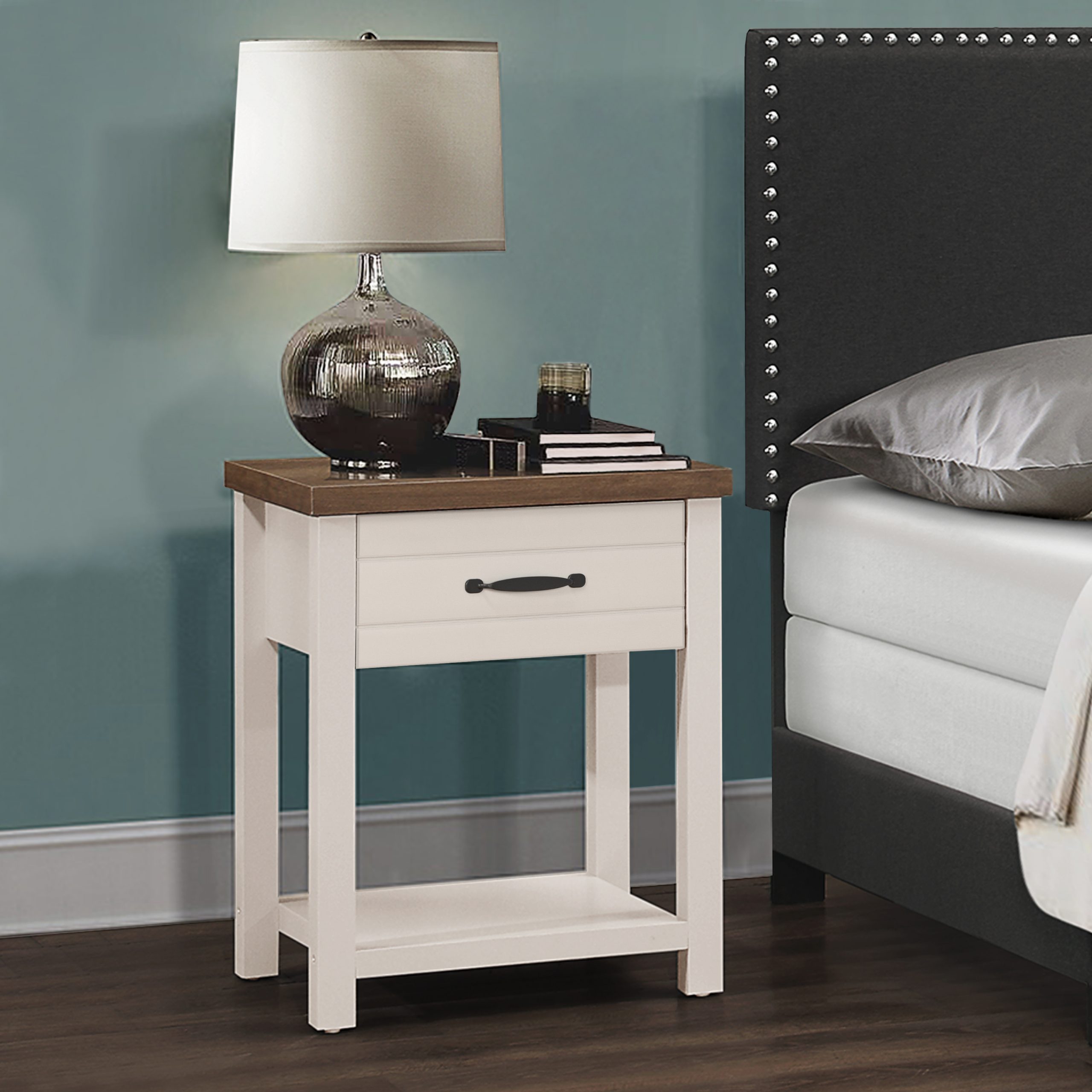 Shop nightstands and a variety of home decor products online at lowes.com. Lancaster Farmhouse Oak Top Rectangular Nightstand, Set of