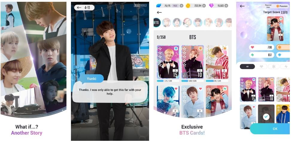 BTS World 1.0.4 Mod Apk +OBB/Data for Android. [August 2019] Axee Tech