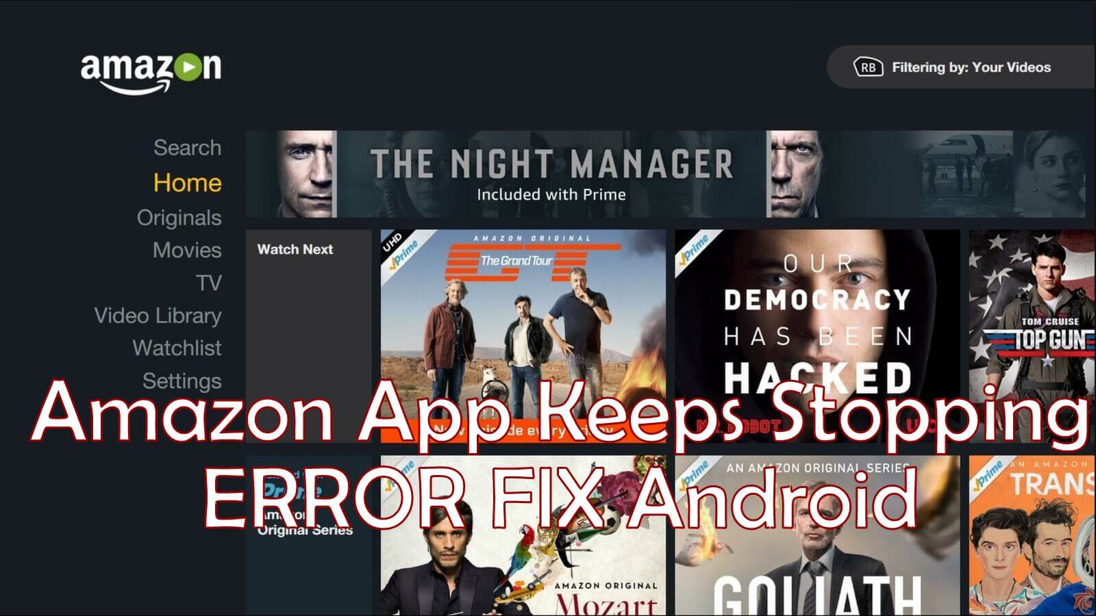 How to fix Amazon App Keeps Crashing, Keeps Stopping+ Not Working. [All