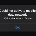 PDP Authentication Failure