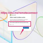 Save https aka.ms remoteconnect