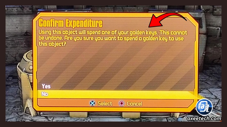 Borderlands 2 SHiFT Codes 2026: Free Golden Keys, Salvador, Zer0, Maya Skins & More 2 In-game notification showing successful Golden Keys redemption in Borderlands 2.