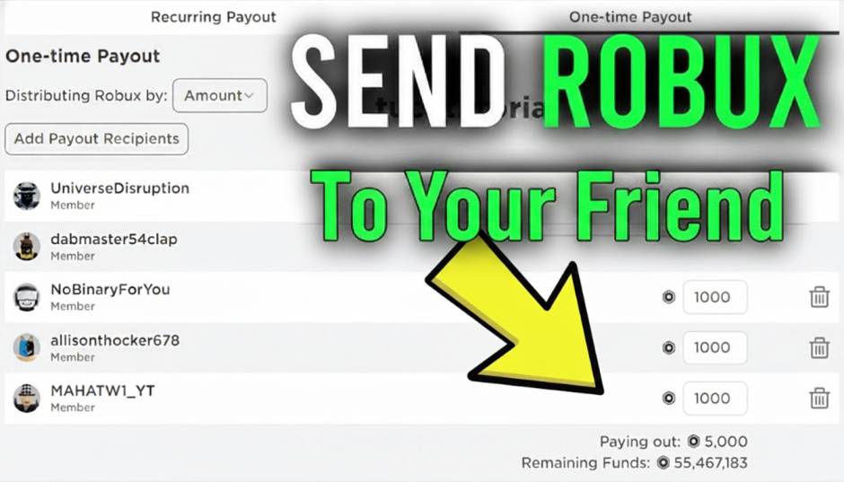How To Give Robux To Friends On Roblox Easy Methods 2026 Send Robux To Your Friend 