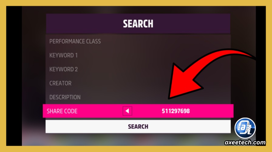 Forza Horizon 5 Cheats 2026: Get Free Lamborghini, Pagani Zonda, And More 2 Forza Horizon 5 Creative Hub menu screen displaying the option to enter custom share codes for cars and liveries.