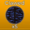 Clawed