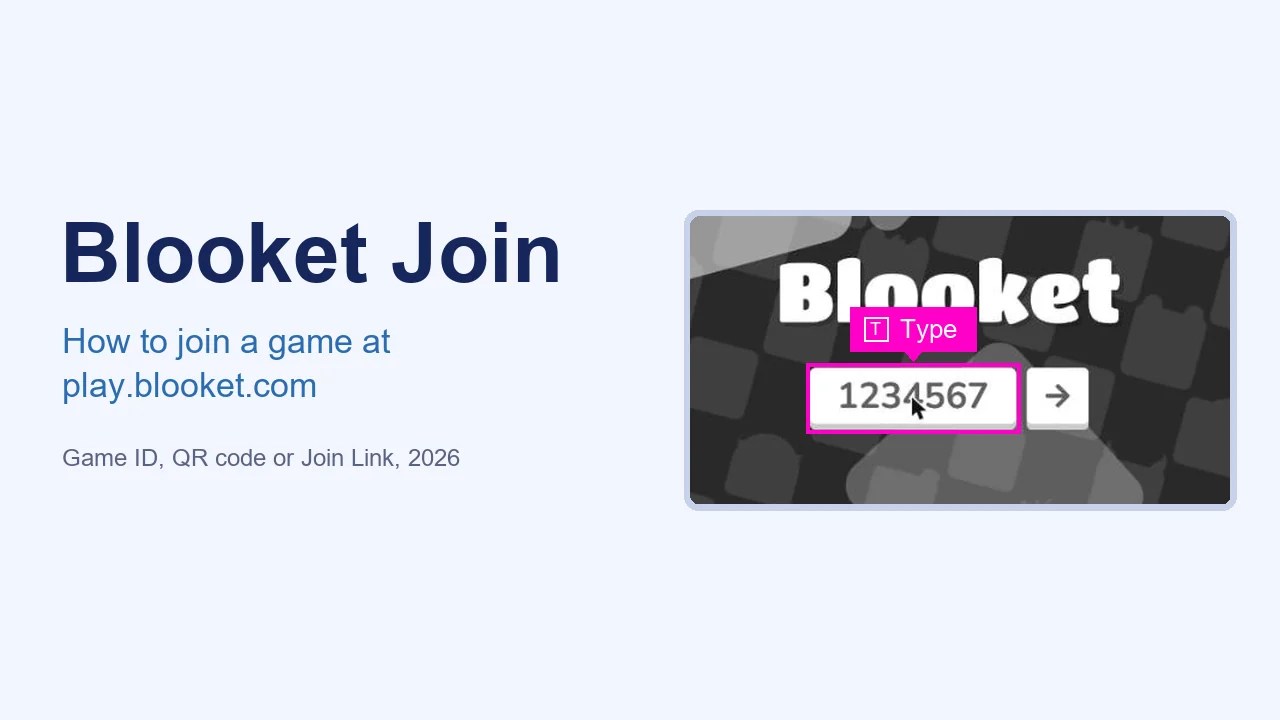 Blooket Join: How to Join a Game at play.blooket.com (2026 Guide) 1 Blooket join guide: the play.blooket.com Join a Game page with the Game ID box highlighted