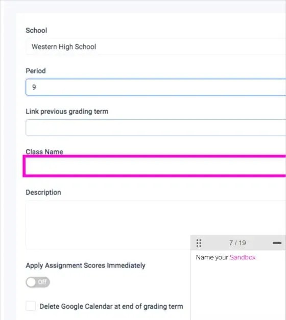 Ekadence Create Class: How to Create a Class and Add Modules 5 Ekadence create class step 6: click the Class Name box and type the class name
