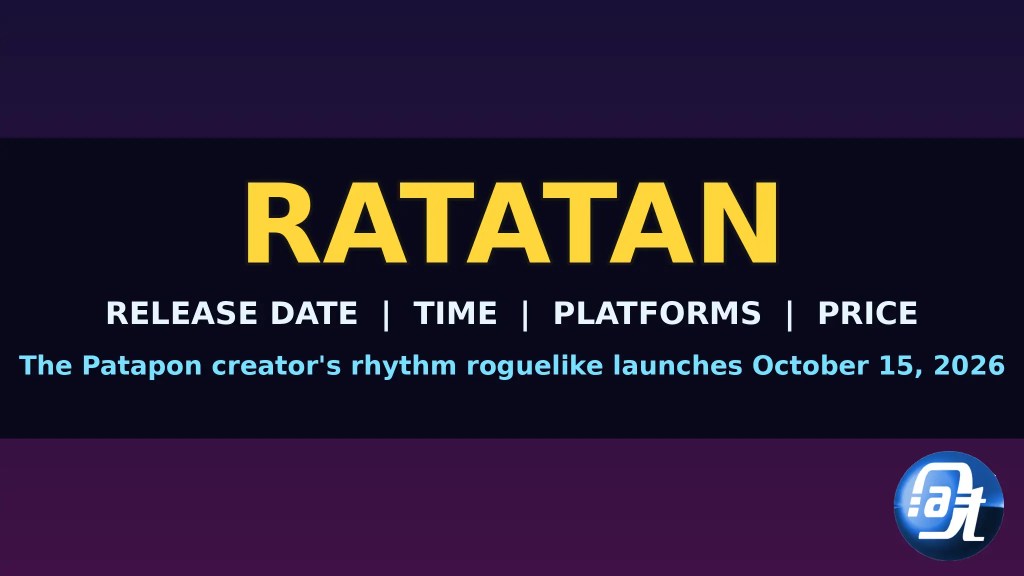 Ratatan release date guide cover art: the Patapon creator's rhythm roguelike launches October 15, 2026