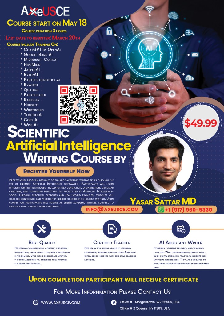 Scientific Artificial Intelligence Writing Course