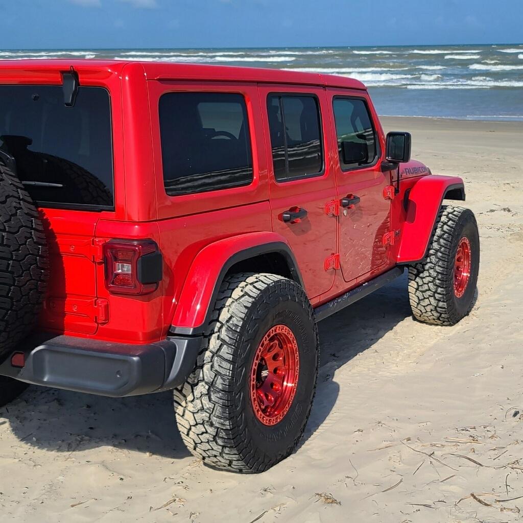 Jeep Rubicon | Chaos candy red – Axe Wheels
