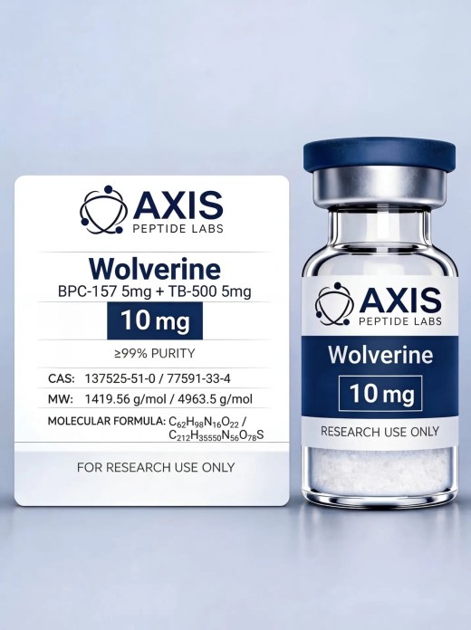 Research peptide vial from Axis Peptide Labs