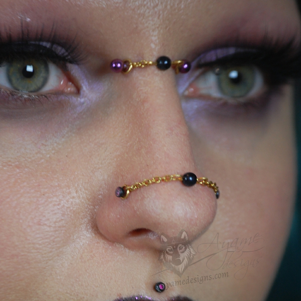 Beaded Stainless Steel Nostril / Bridge 