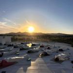 sunset rooftop yoga in Ibiza