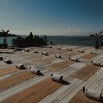 sunset rooftop yoga in Ibiza