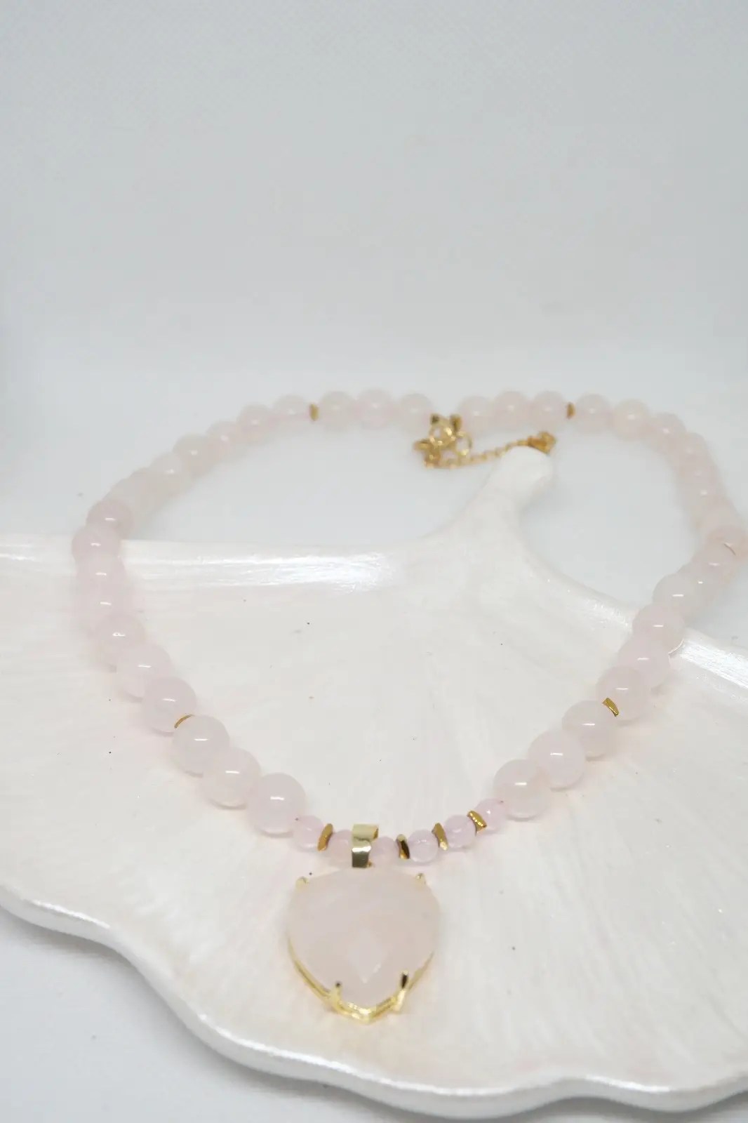Pembe Kuvars Sevgili Kolye ✨ Aşkın Taşı ✨ - Görsel 3