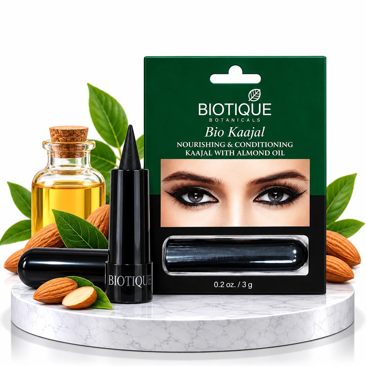 Biotique Bio Kaajal 3g - Almond Oil Nourishing & Conditioning Kajal