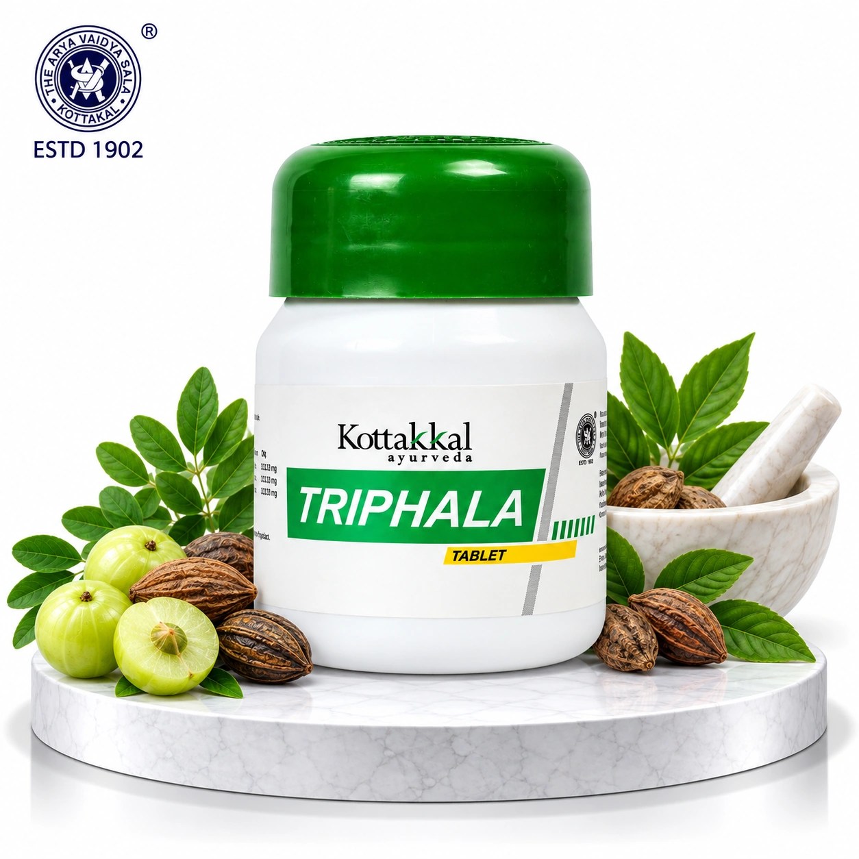 Kottakkal Triphala Tablets 60 - Amla, Bibhitaki & Haritaki