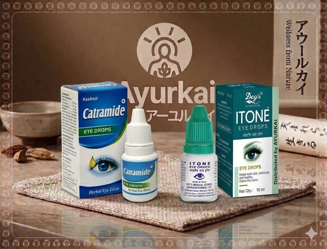 【インド直輸入】アーユルヴェーダ目薬エブリデイ2本セット カトラマイド＋ITONE | Ayurkai Japan