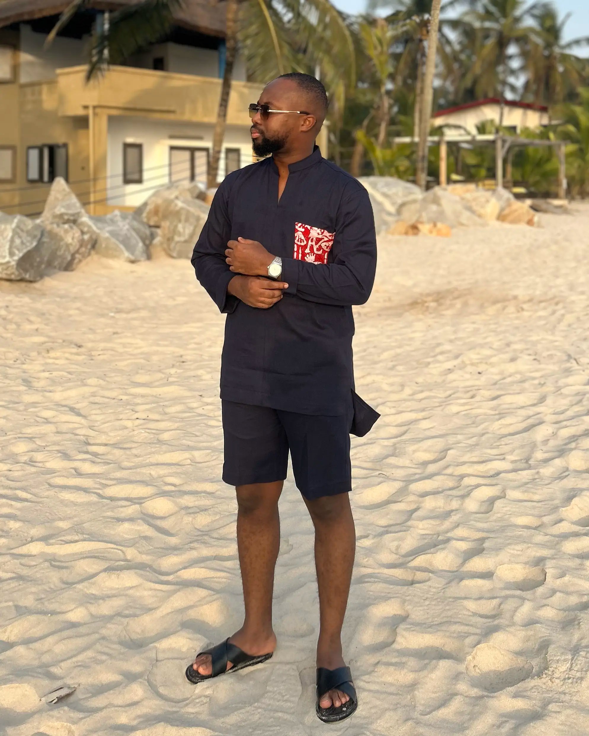 Ensemble en Lin Azaag noir