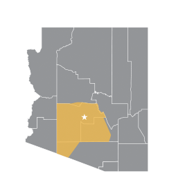 Service area map