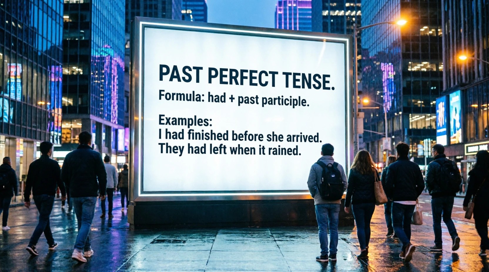 Past Perfect Examples and Tutorial