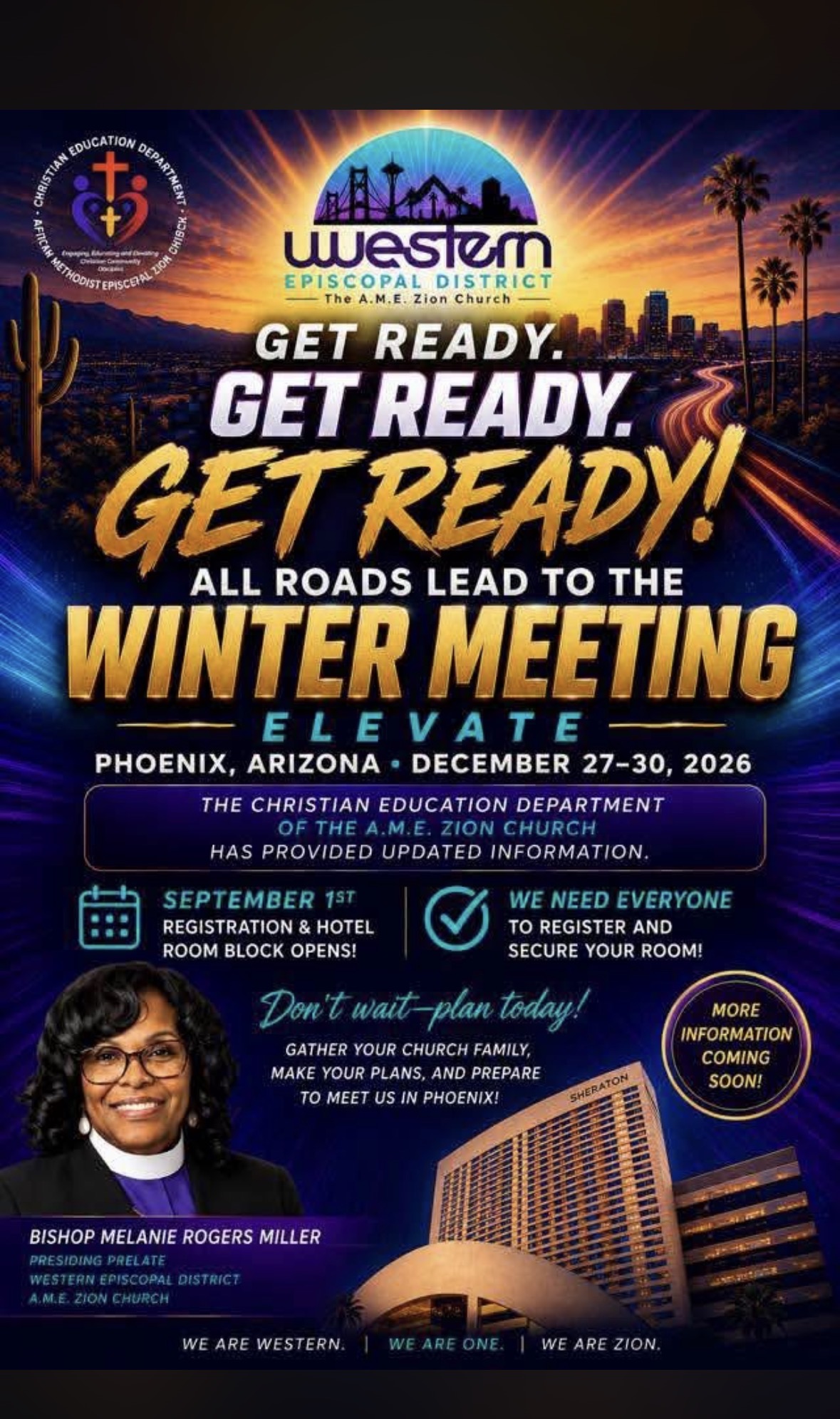 Western Episcopal District Winter Meeting, “Elevate,” coming to Phoenix, Arizona, December 27–30, 2026