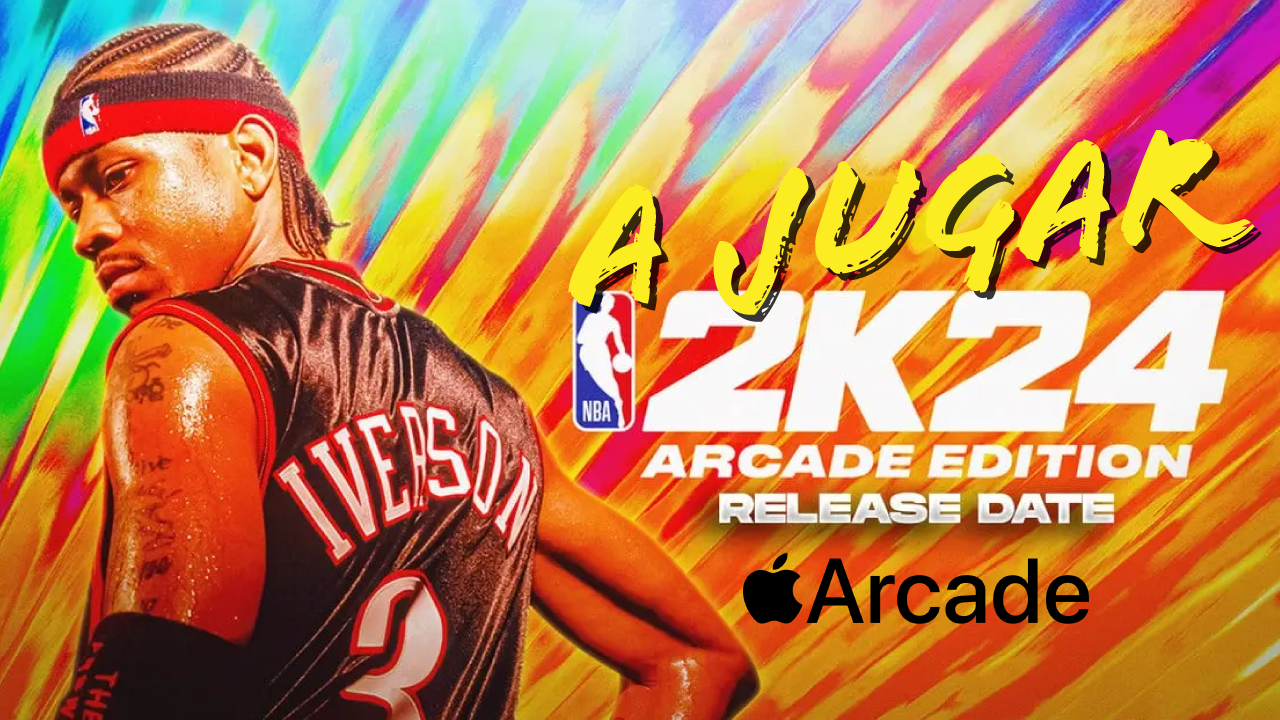 Gameplay NBA 2K24 Arcade Edition con Allen Iverson en la portada