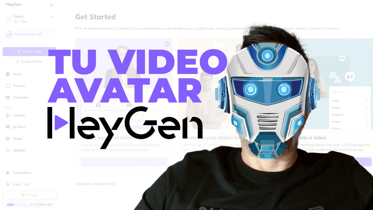 ¿Cómo crear un VIDEO AVATAR AI con el generador de videos HeyGen?