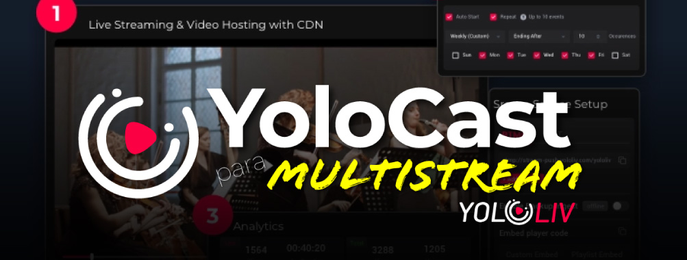Yolocast es la plataforma para hacer multistream en transmisiones en vivo